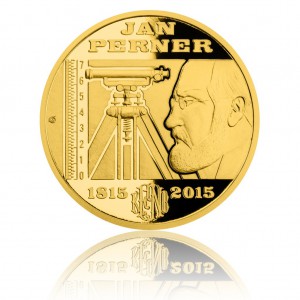2015 - Zlatá medaile Jan Perner - číslováno - Au 1/2 Oz