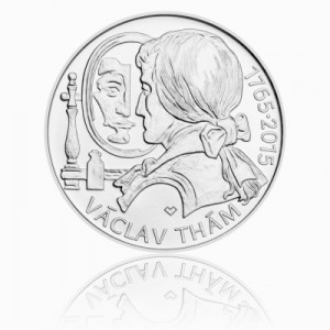 Stříbrná mince Václav Thám, b.k. 