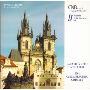 Sada oběžných mincí České republiky 2001 - Týnský chrám
